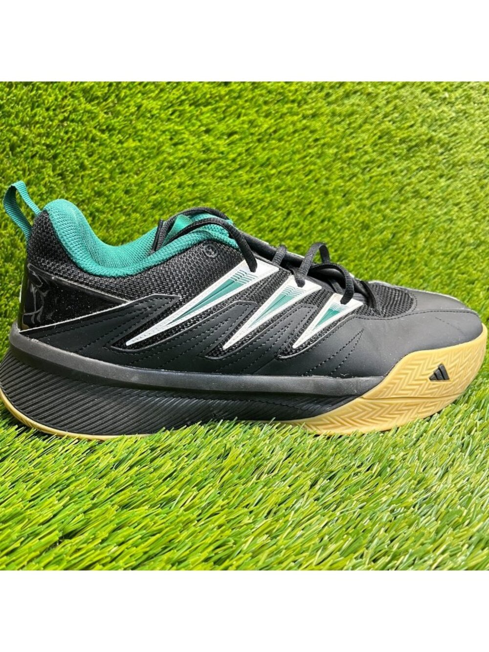Adidas‎ Dame Certified 3 Mens Size 11 Black Green Gum Basketball Shoes Sneakers